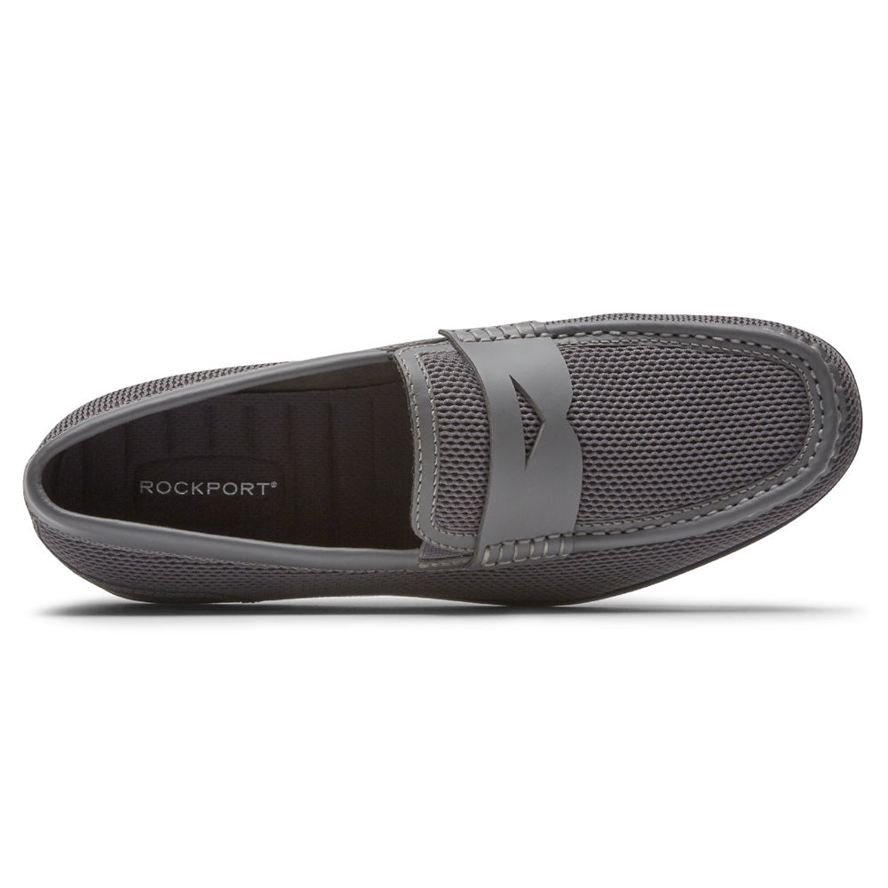 Sapato Vela Rockport Homem Cinzentas - Malcom Soft Moc Toe - 71294MECY